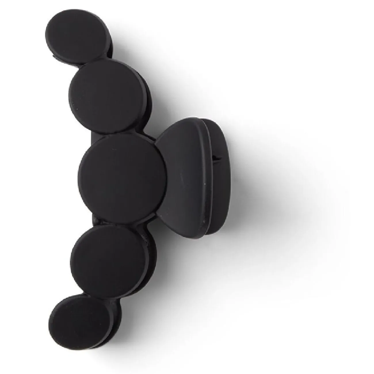Gifi Beauté^Pince cheveux noir mat design arrondi L10cm
