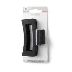 Gifi Beauté^Pince cheveux noir mat rectangulaire L9cm