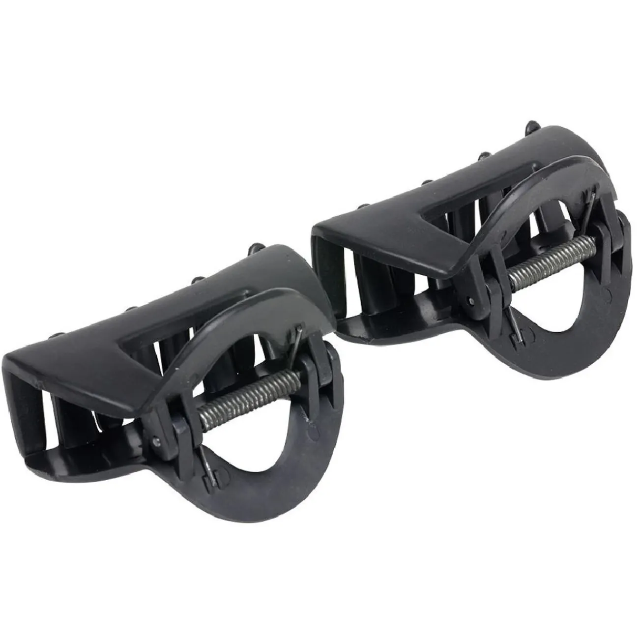 Gifi Beauté^Pince crabe en plastique ajouré noir x2