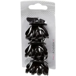 Gifi Beauté^Pince crabe x3 en plastique
