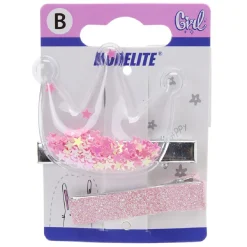 Gifi Beauté^Pince crocodile décor pailleté x2