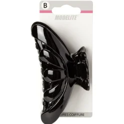 Gifi Beauté^Pince crocodile noir brillant L.12 cm