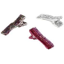 Gifi Beauté^Pince crocodile pailleté x3