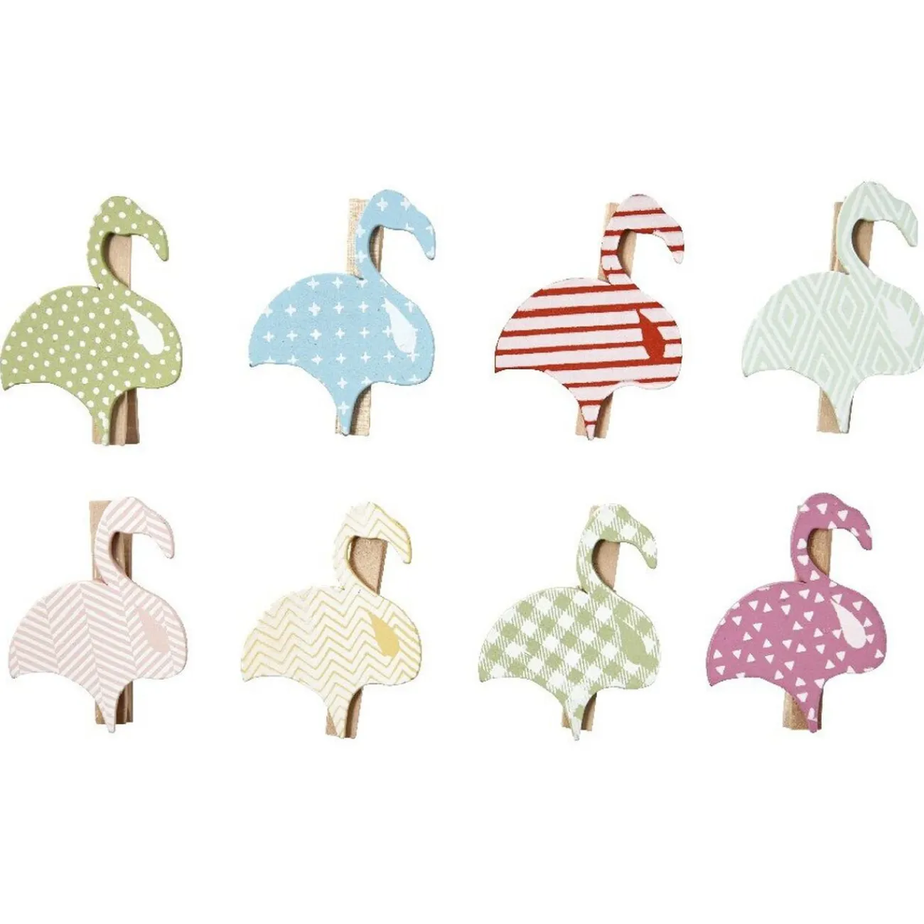 Gifi Beauté^Pince déco motif tropical x 8