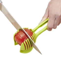 Gifi Pince découpe légumes plastique vert L18,5cm