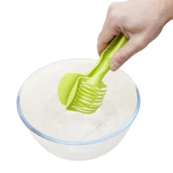 Gifi Pince découpe légumes plastique vert L18,5cm