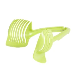 Gifi Pince découpe légumes plastique vert L18,5cm