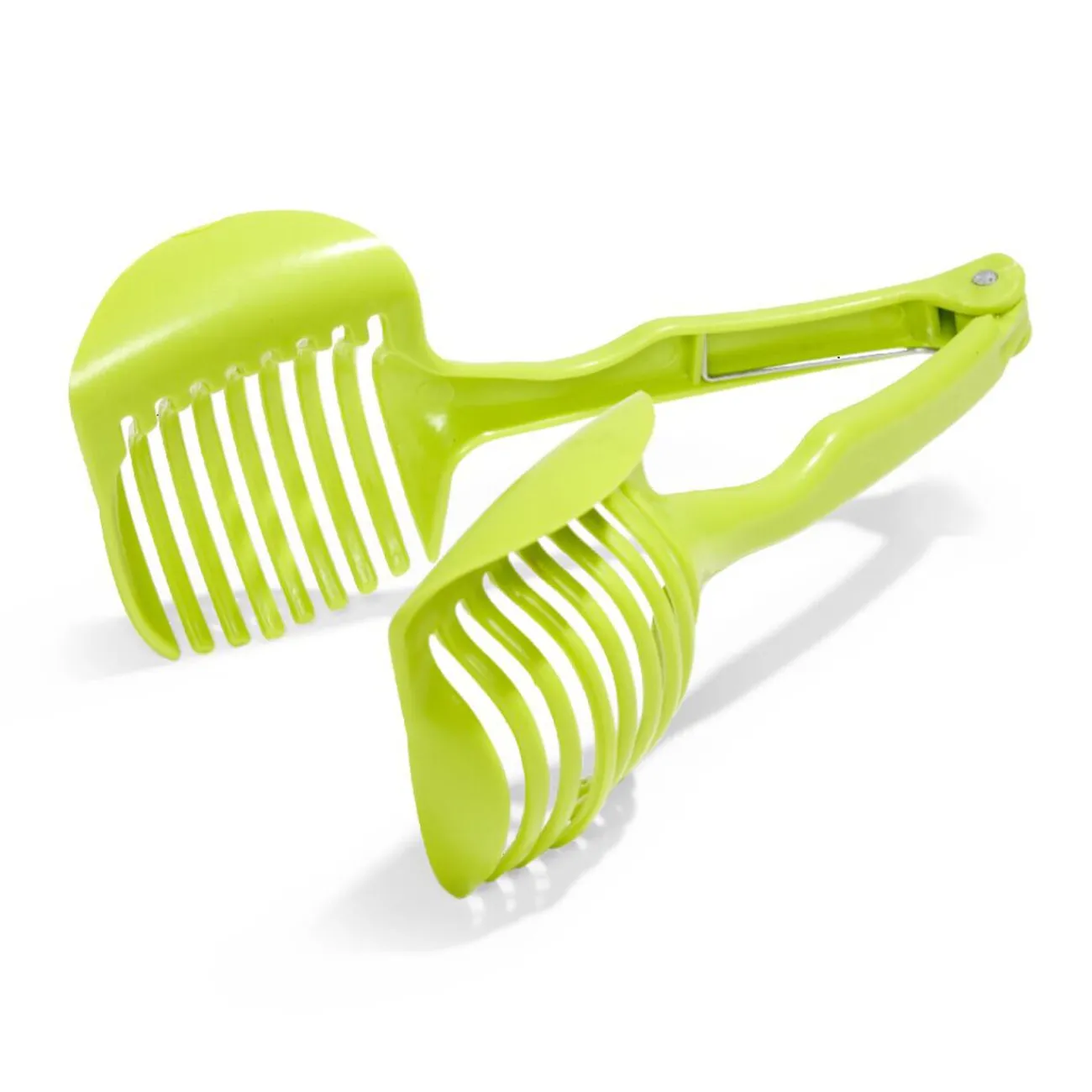 Gifi Pince découpe légumes plastique vert L18,5cm