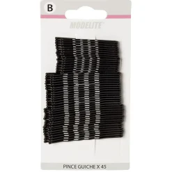 Gifi Beauté^Pince guiche métal noir L.6,5/5,5/4,5 cm x45