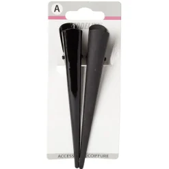 Gifi Beauté^Pince Ibis métal noir brillant et mat L13 cm x2