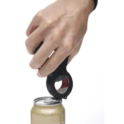 Gifi Pince multifonction 6en1 ouvre bouteille et bocal noir et rouge