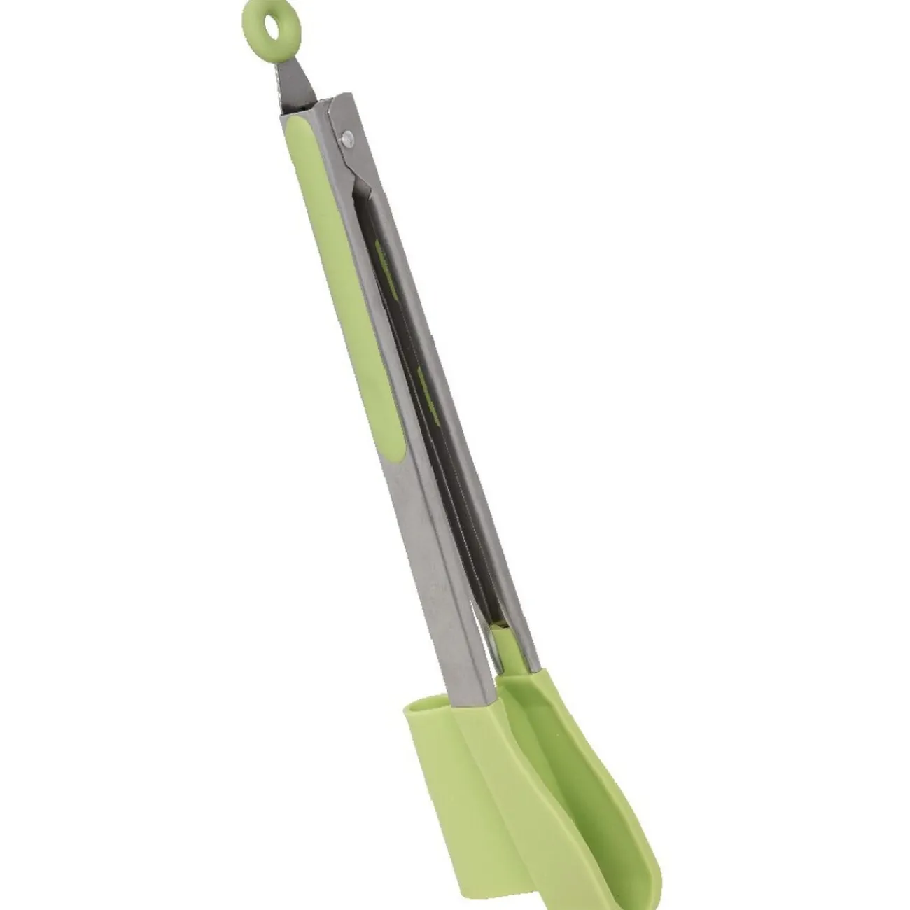Gifi Pince spatule 2 en 1 inox silicone vert
