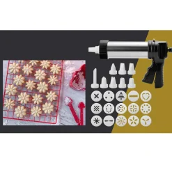 Gifi Pistolet à pâtisserie Cuisilux 24 pièces