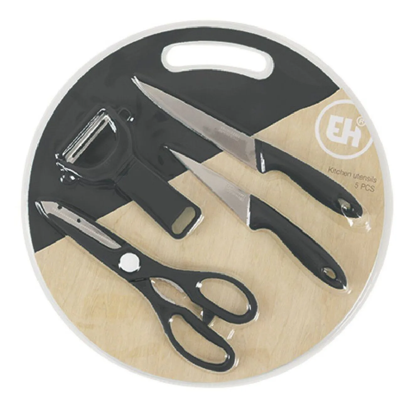 Gifi Planche à découper + 4 ustensiles de cuisine