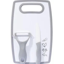 Gifi Planche à découper avec couteau et éplucheur