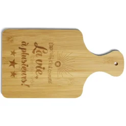 Gifi Planche à découper bambou L'apéritif c'est comme la vie 33x18,5cm