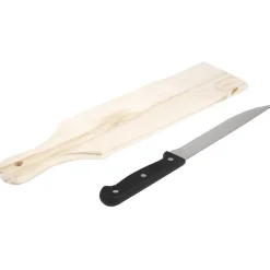 Gifi Planche à découper bois avec couteau