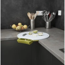 Gifi Planche à découper d angle blanc vert