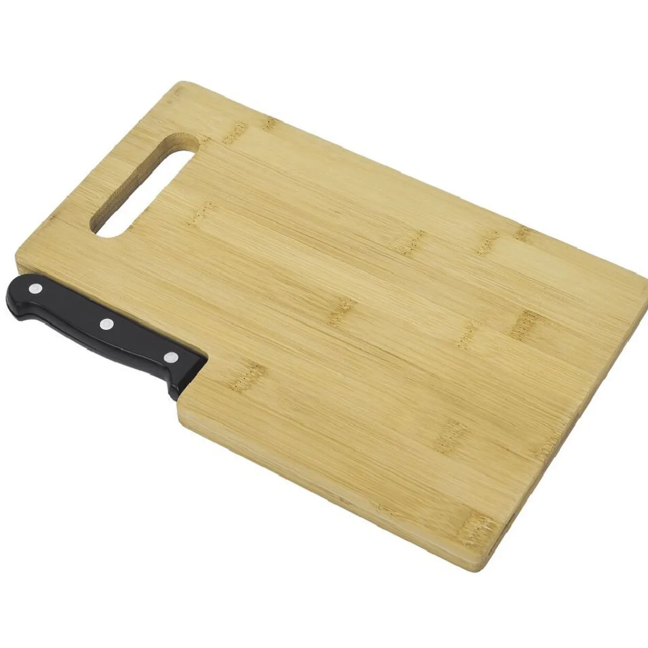 Gifi Planche à découper en bambou avec couteau