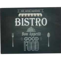 Gifi Planche à découper noire design bistrot