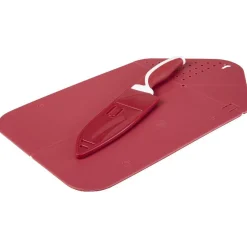 Gifi Planche à découper pliable 3 en 1 avec couteau inox