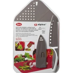 Gifi Planche à découper pliable 3 en 1 avec couteau inox