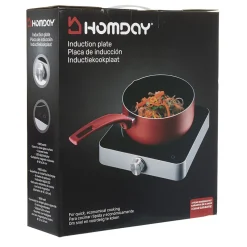 Gifi Plaque à induction noire et blanche Trisa 1 800 W