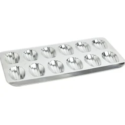 Gifi Plaque pour 12 madeleines en métal