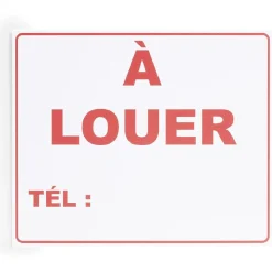 Gifi Colle Et Adhésif^Plaque signalétique "À louer" - 24x20 cm