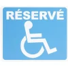 Gifi Colle Et Adhésif^Plaque signalétique "Réservé, mobilité réduite" - 24x20 cm