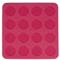 Gifi Plaque silicone 16 macarons rose