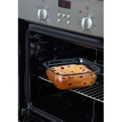 Gifi Plat à four avec couvercle hermétique Ô Cuisine 16x16 cm