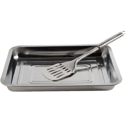 Gifi Plat à four avec spatule en inox 4,8L