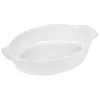 Gifi Plat à four ovale céramique blanc