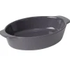 Gifi Plat à four ovale gris