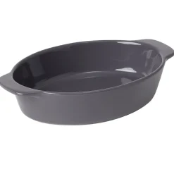Gifi Plat à four ovale gris