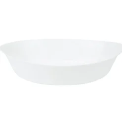 Gifi Plat à four ovale Luminarc verre blanc 32 cm
