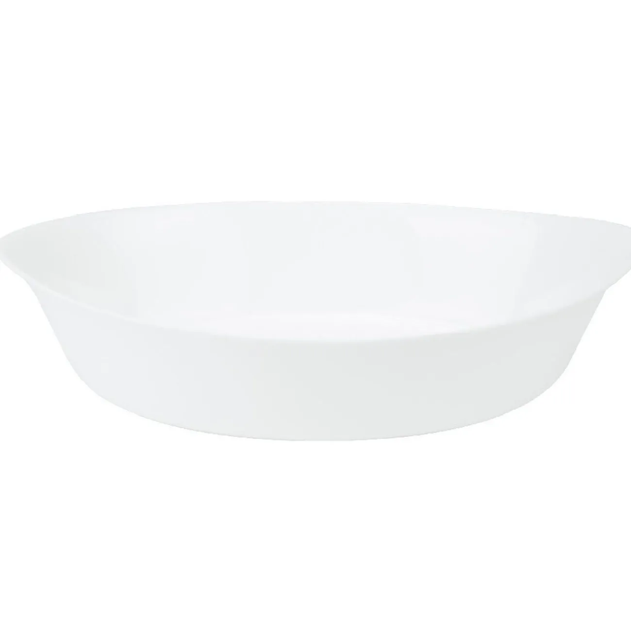 Gifi Plat à four ovale Luminarc verre blanc 32 cm