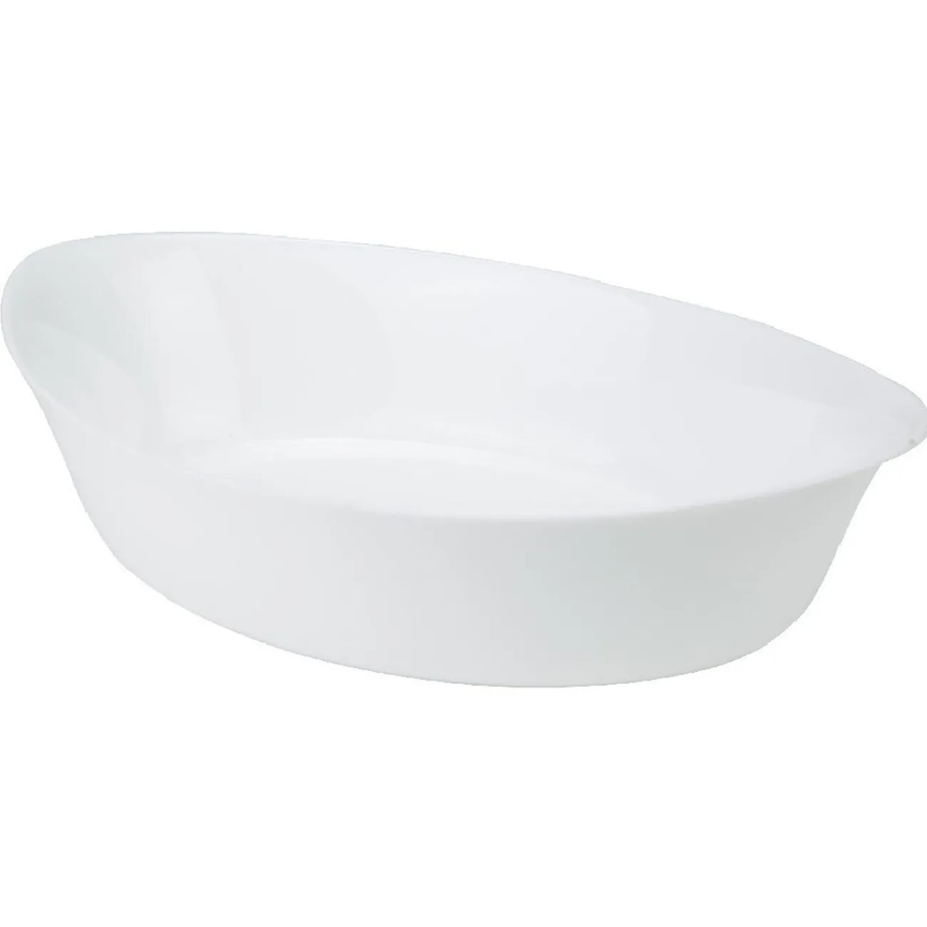 Gifi Plat à four ovale Luminarc verre blanc 32 cm