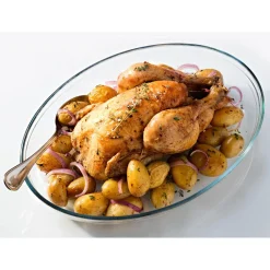 Gifi Plat à four ovale transparent