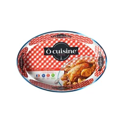 Gifi Plat à four ovale transparent