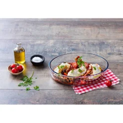 Gifi Plat à four ovale verre transparent