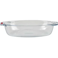 Gifi Plat à four Pyrex ovale transparent 1,8L