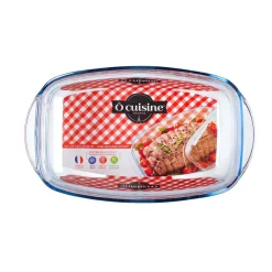 Gifi Plat à four rectangulaire transparent 6,5 L