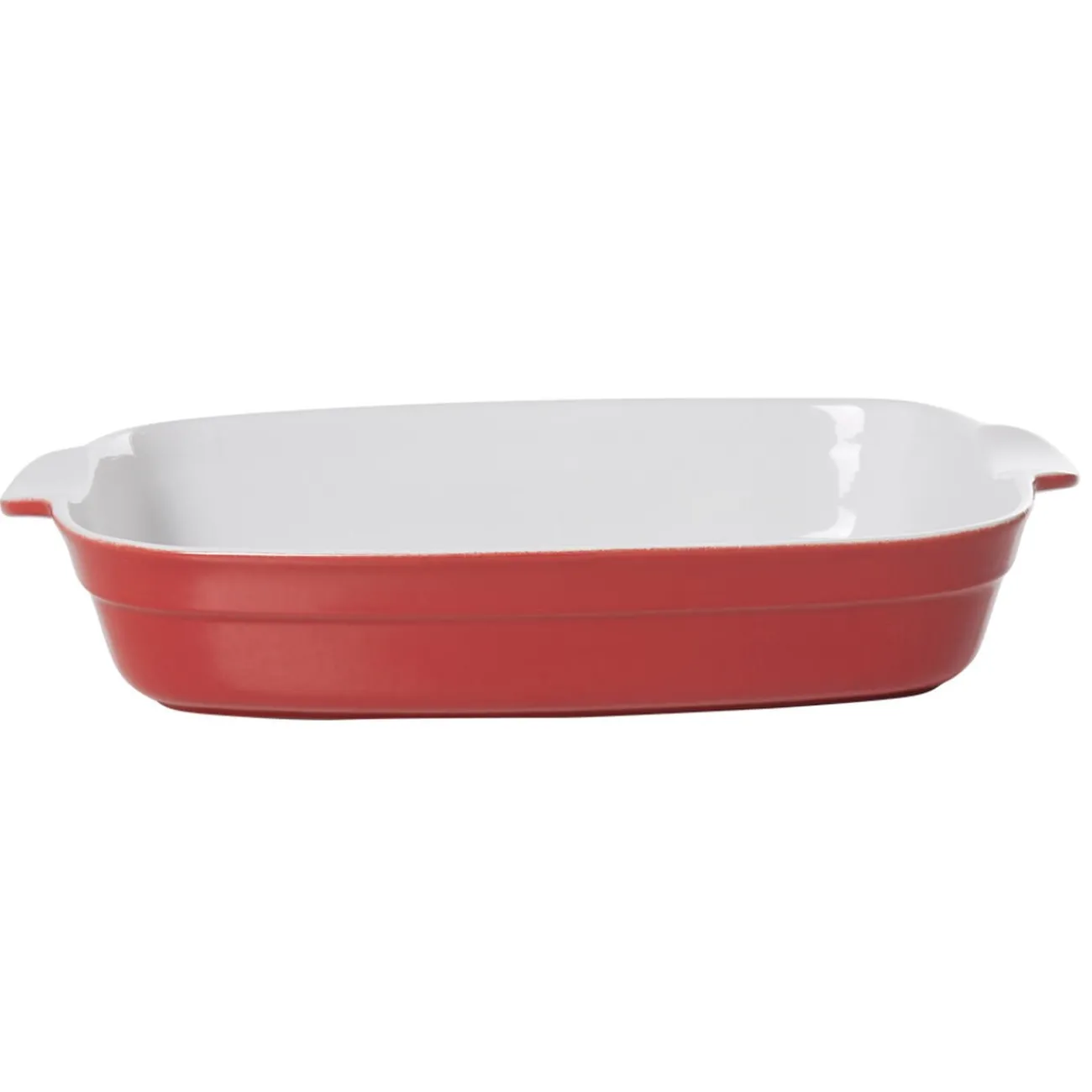 Gifi Plat à four rectangulaire rouge blanc grand format
