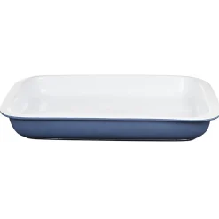 Gifi Plat à four rectangulaire bleu et blanc