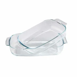 Gifi Plat à four rectangulaire en verre x 2