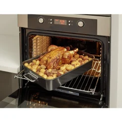 Gifi Plat à four rectangulaire avec poignées 40x28x8 cm