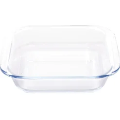 Gifi Plat à four rectangulaire en verre 19,6x17xH4,6cm