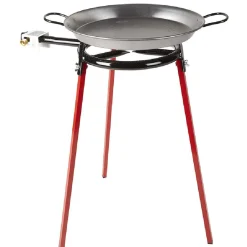 Gifi Plat à paella ø 40 cm avec réchaud gaz et trépied H66 cm